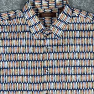 Tori Richard Shirt Men's XL Surfboard‎ Short Sleeve Button Up Cotton Hawaiian